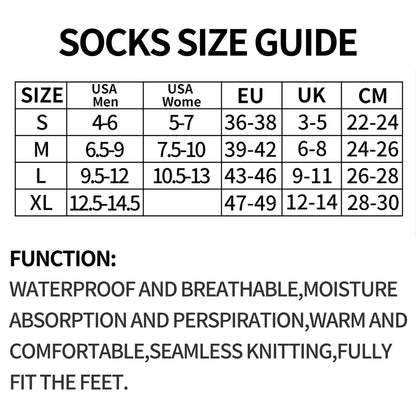 SEALSHELL Waterproof Socks，Hiking Fishing Cycling Skiing Wading Camping Winter Warm Sport Socks for Men and Women