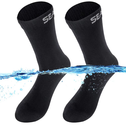 SEALSHELL Waterproof Socks，Hiking Fishing Cycling Skiing Wading Camping Winter Warm Sport Socks for Men and Women