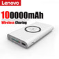 Large Capacity Power Bank 200000Mah Portable Charger 120W Fast Charging Wireless Powerbank for Iphone Huawei Samsung