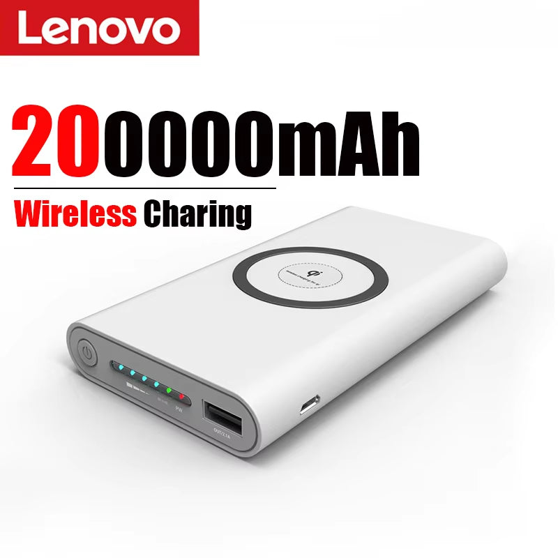 Large Capacity Power Bank 200000Mah Portable Charger 120W Fast Charging Wireless Powerbank for Iphone Huawei Samsung