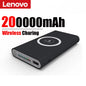 Large Capacity Power Bank 200000Mah Portable Charger 120W Fast Charging Wireless Powerbank for Iphone Huawei Samsung